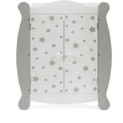 BAYER CHIC 2000 Puppen-Kleiderschrank Stars Grau