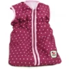 BAYER CHIC 2000 Puppen-Schlafsack Dots Brombeere