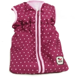 BAYER CHIC 2000 Puppen-Schlafsack Dots Brombeere