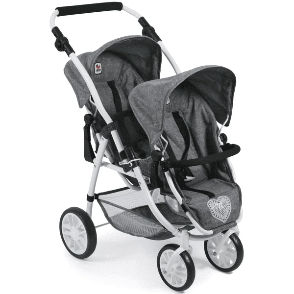 BAYER CHIC 2000 Tandem-Buggy VARIO, Jeans Grey 1 BAYER CHIC 2000 Tandem-Buggy VARIO, Jeans Grey