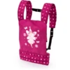 Bayer Design Puppen-Tragegurt Pink, Mit Punkten Und Fee