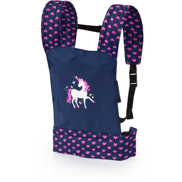 Bayer Design Puppen-Tragegurtblau, Mit Einhorn 1 Bayer Design Puppen-Tragegurtblau, Mit Einhorn