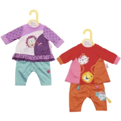 Zapf Creation Dolly Moda Kleid Und Leggings Tiere 2sort 36cm